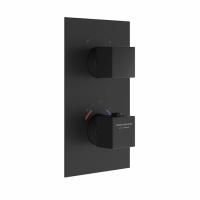 Встраиваемый термостатический смеситель для душа FUTURA с регулировкой температуры, матовый черный