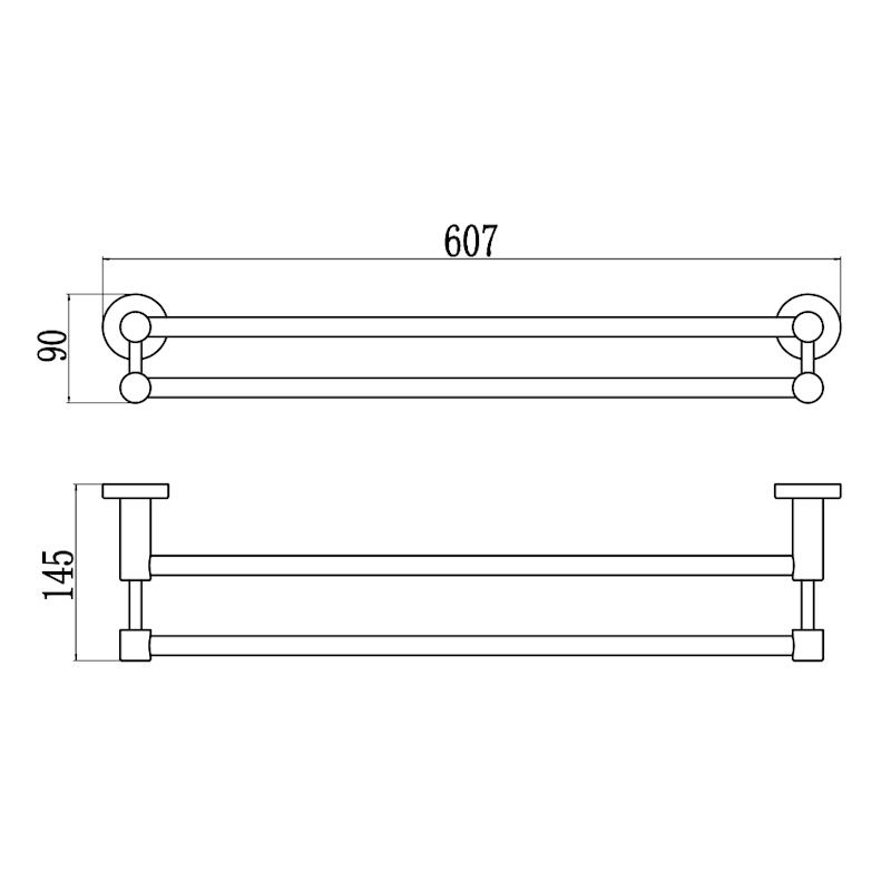 Полотенцедержатель Savol S-005649H, черный