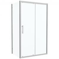 Душевой уголок Bravat Stream 120x80 BS120.3103S профиль Хром стекло прозрачное