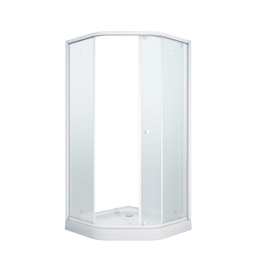 Уголок ZEР911FR душевой PARLY с поддоном (90х90х197)