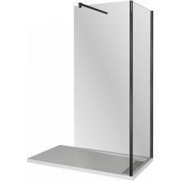 Душевая перегородка Good Door Walk In SP-130+SP+P-90-B-CH 130x90 профиль Черный стекло прозрачное