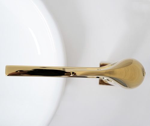 Смеситель для раковины WasserKRAFT Sauer 7103H Золото глянцевое