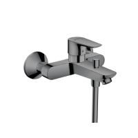 Смеситель для ванны и душа, Hansgrohe, Talis E, тип открывания воды-однорычажный, тип регулирования воды-керамический узел смешивания, тип установки-настенный, отверстия для монтажа-2, вынос излива, мм-194, цвет-шлифованный черный хром, регулируемое огран Смеситель для ванны и душа, Hansgrohe, Talis E, тип открывания воды-однорычажный, тип регулирования воды-керамический узел смешивания, тип установки-настенный, отверстия для монтажа-2, вынос излива, мм-194, цвет-шлифованный черный хром, регулируемое огран