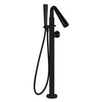 GESSI CONO Смеситель для ванны напольный, с ручным душем и шлангом 1500 мм., внешняя часть, цвет Black XL