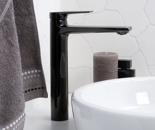 Смеситель для раковины WasserKRAFT Glan 6603H Черный глянцевый