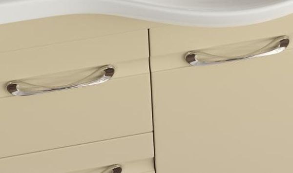 Шкаф пенал SanVit Прима 30 pprim с фактурой под дерево витые ручки Карпатская ель