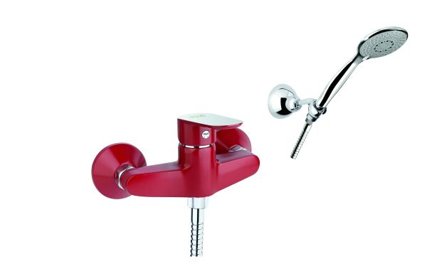 Смеситель для душа Fiore KEVON CHIC 81RX6510, хром/красный
