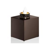 Decor Walther Rocks KB Диспенсер для салфеток 13x13x15.6см, с кристаллами Swarovski®, цвет: темная бронза / золото матовое