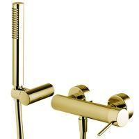 Fima Carlo Frattini Spillo Up Смеситель для душа, настенный, с ручным душем, цвет: золото
