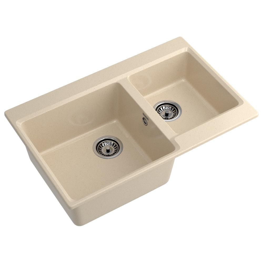 Кухонная мойка GranFest LEVEL 780K, кашемир, артикул LV-780K кашемир