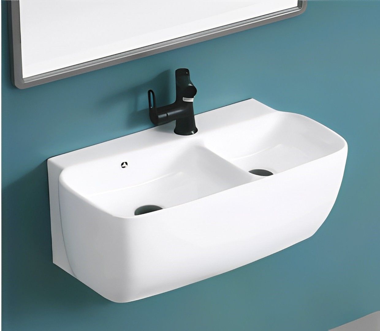 Раковина подвесная Cerutti SPA Double MARCO (670x350x300)