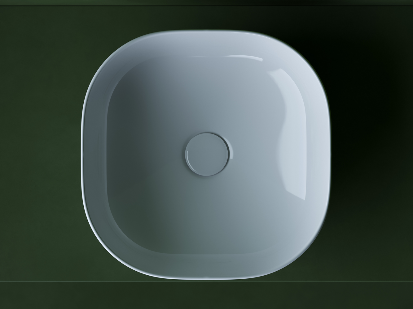 Умывальник чаша накладная квадратная Элемент (Element) 380x380x150мм, артикул CN5032