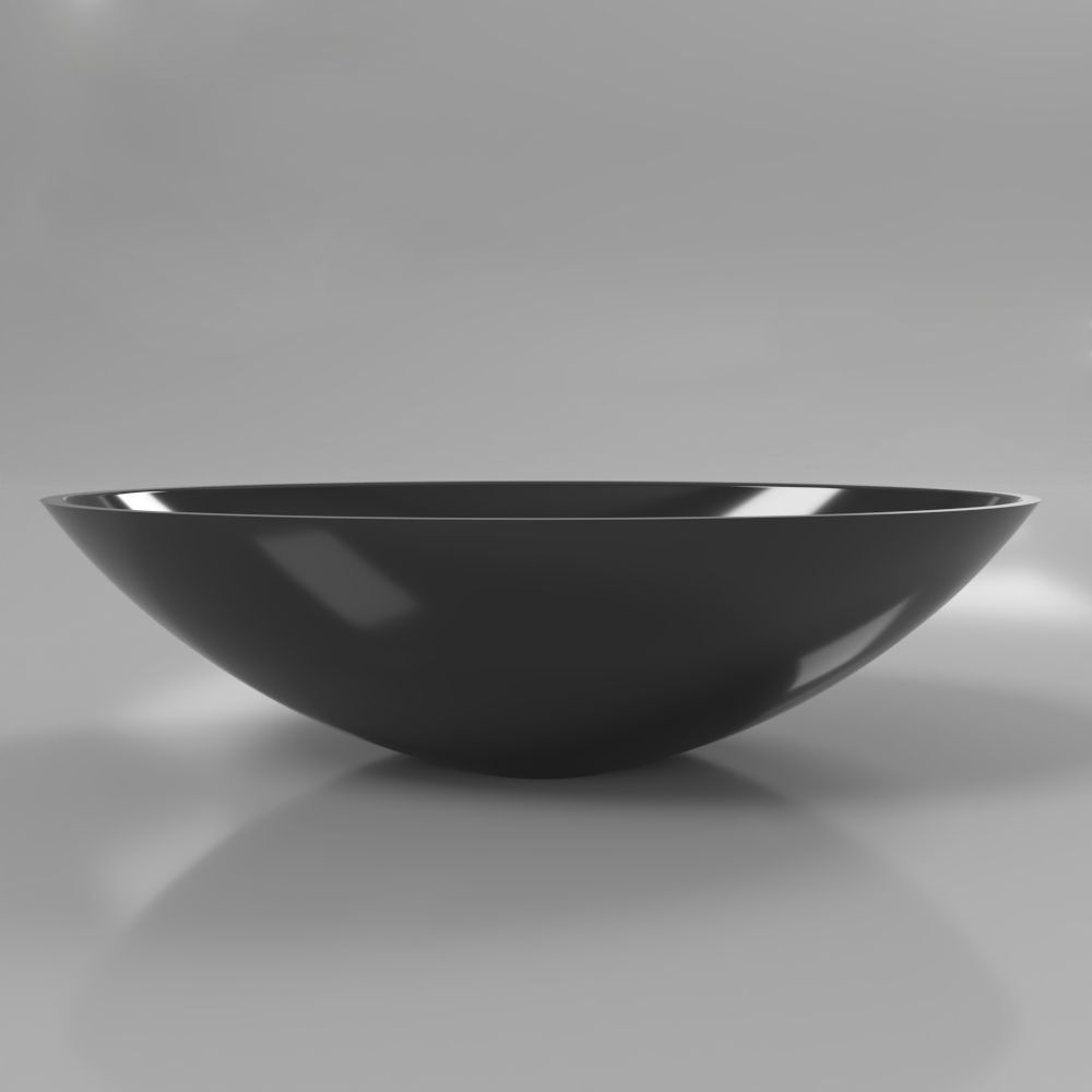 Умывальник WHITECROSS Aquamarine 56x35 (черный глянец) иск. камень Умывальник WHITECROSS Aquamarine 56x35 (черный глянец) иск. камень