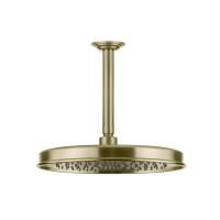 GESSI VENTI20 Верхний душ Ø300 мм., с потолочным держателем 293 мм., цвет Brushed Brass PVD