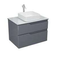 Тумба Hella Cristal 80, серый лак