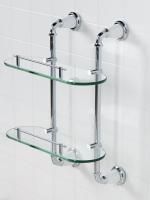 Полка стеклянная двойная подвесная ART&MAX BIANCHI AM-E-2611-D