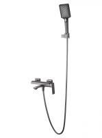 Смеситель для ванны с душем WONZON & WOGHAND DIAMOND, Темный графит (WW-88639011-BGM)