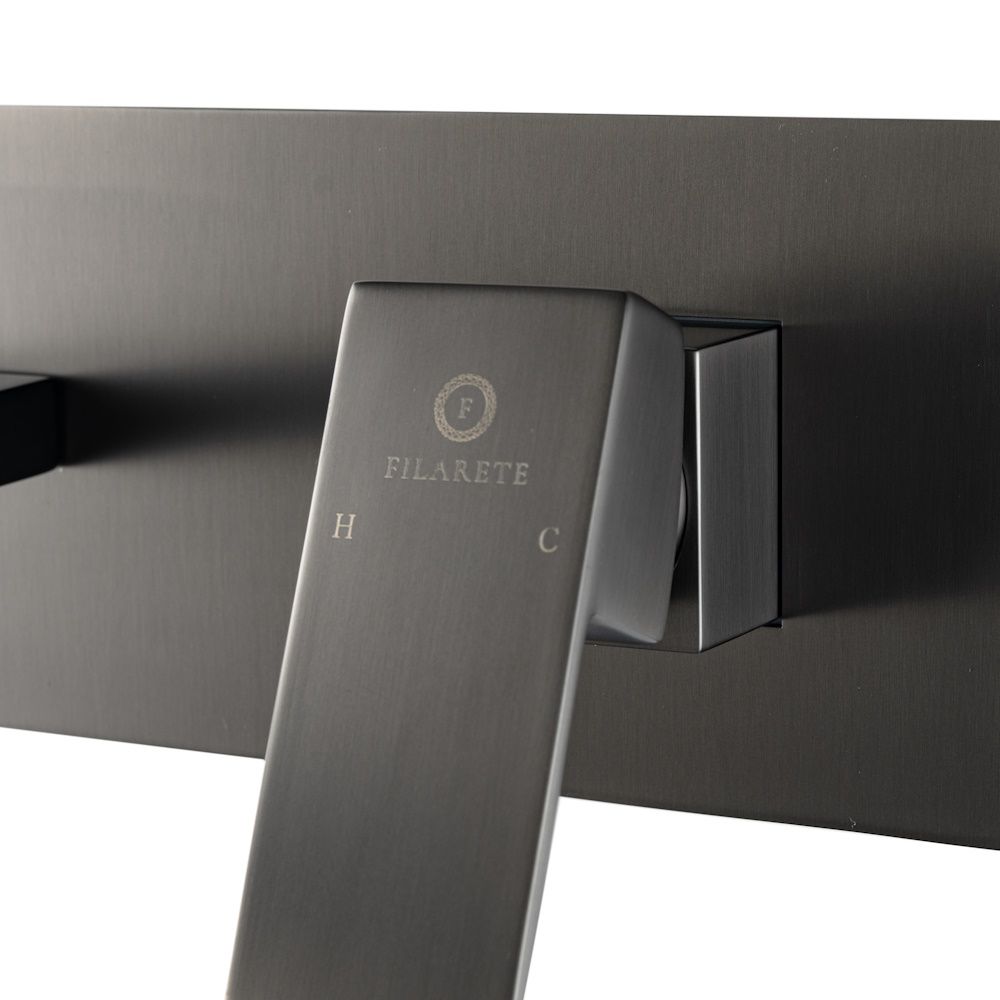 Смеситель для раковины встраиваемый FILARETE Fing FL4040BG, графит