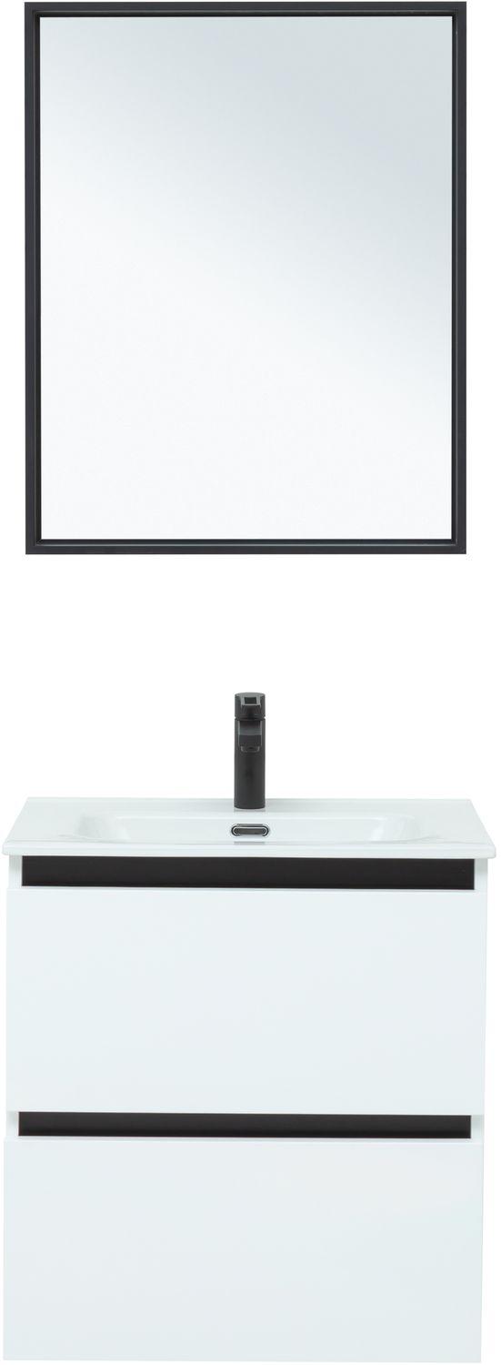 Комплект мебели для ванной De Aqua Ариетта NEW 60 белый матовый