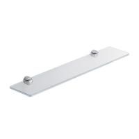 Стеклянная полка Colombo Design Plus W4916 Белый, Хром Стеклянная полка Colombo Design Plus W4916 Белый, Хром