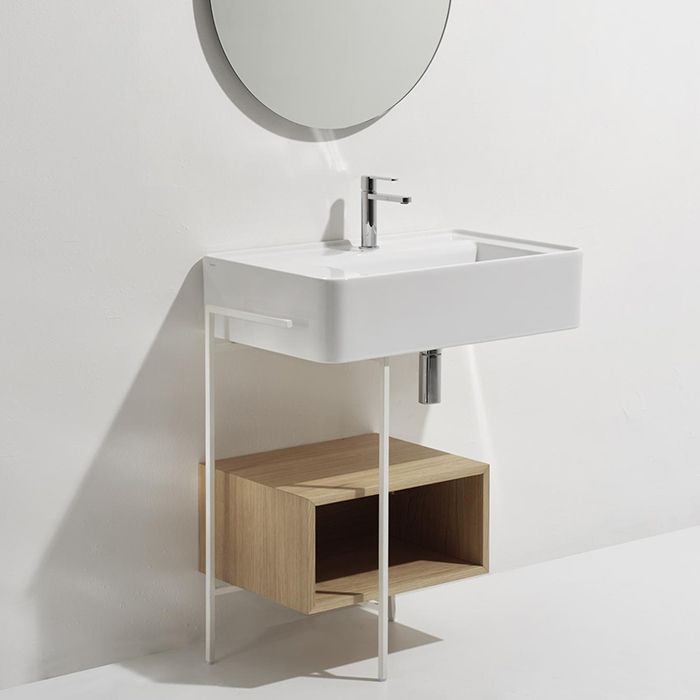 SIMAS RATIO  Раковина чаша подвесная 75x46xh18 см, с 1 отв. для смесителя, без перелива, цвет белый