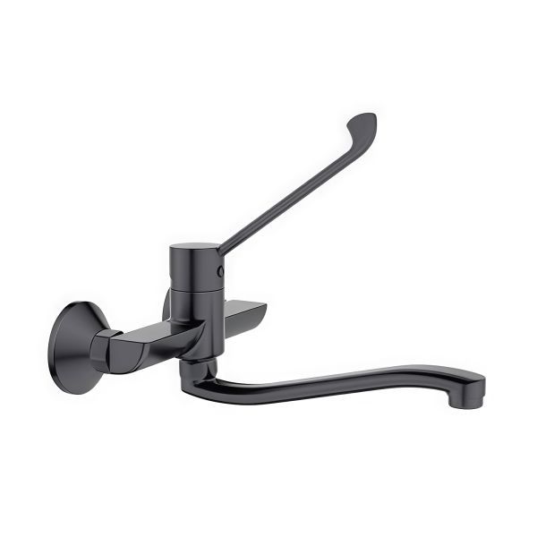 Смеситель для кухни с хирургической ручкой BELZ B79019-3, оружейная сталь