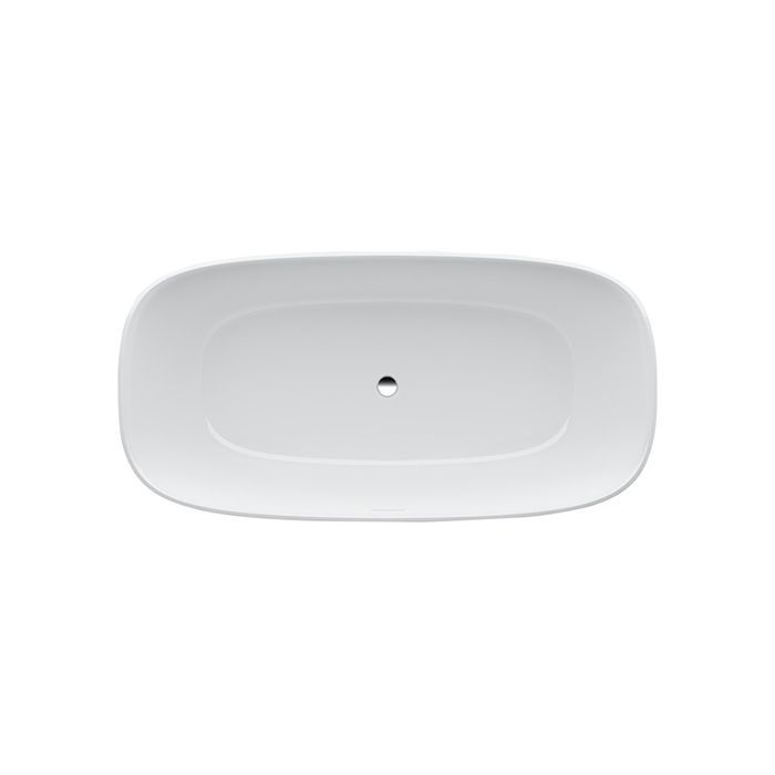 Ванна, Laufen, Ino, ширина, мм-1700, глубина, мм-750, высота, мм-520, тип установки-отдельностоящий, форма-овальная, диаметр слива, мм-52, материал-Sentec, цвет-белый