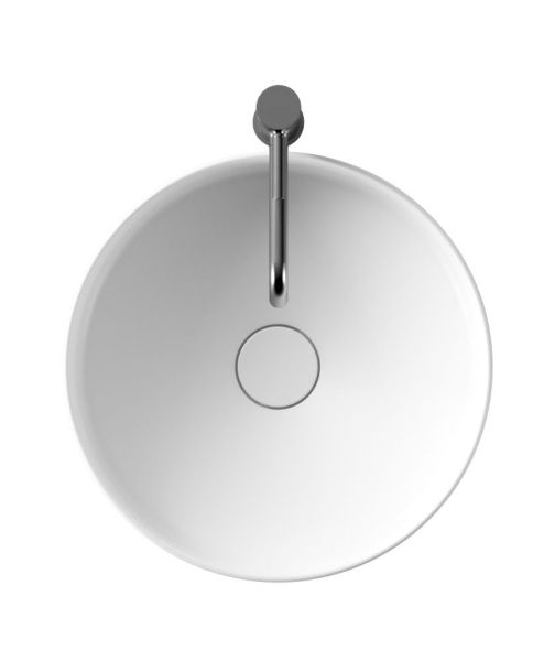 Alice Equilibrium, накладная круглая раковина Ø42х15h см, цвет белый глянцевый