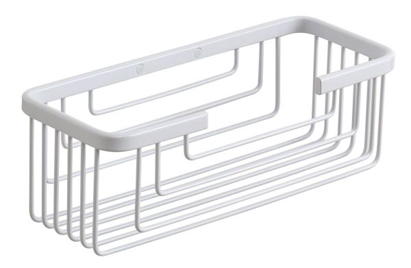 Gedy, решётка прямоугольная 1-уровневая (25,2х10,2хh8,6), цвет белый