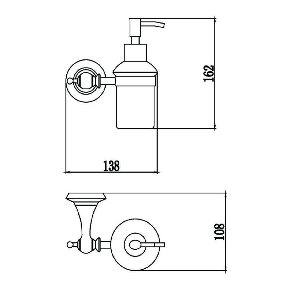 Дозатор жидкого мыла Savol S-06931W, белый