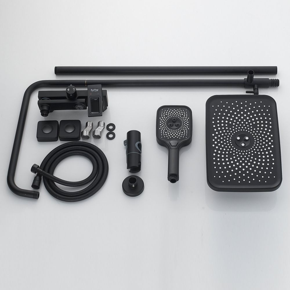 Душевая система Raffine F3696H, черный, артикул F3696H