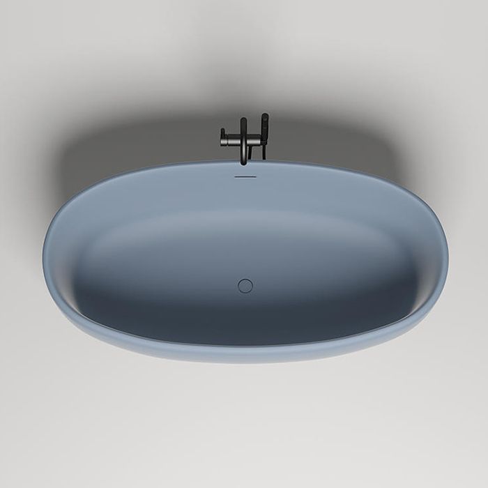 Salini LUCE Ванна отдельностоящая 1700х850х580мм, донный клапан "Up&Down", сифон,  слив-перелив, мат-л: S-stone -матовый;, RAL5014. Фурнитура: RAL5014 Salini LUCE Ванна отдельностоящая 1700х850х580мм, донный клапан "Up&Down", сифон,  слив-перелив, мат-л: S-stone -матовый;, RAL5014. Фурнитура: RAL5014