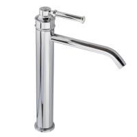 ERMITAGE MINI Смеситель для раковины моноком. высокий, излив 18см, ручка сверху латунь, хром