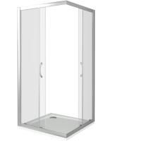 Душевой уголок Good Door Latte CR-100 100x100 профиль Белый стекло прозрачное