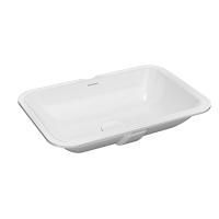 Раковина PLAZA встраиваемая снизу 55, белая глянцевая