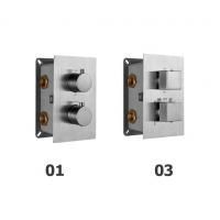 Встраиваемый термосмеситель RGW SP-42 (Хром, круглые)