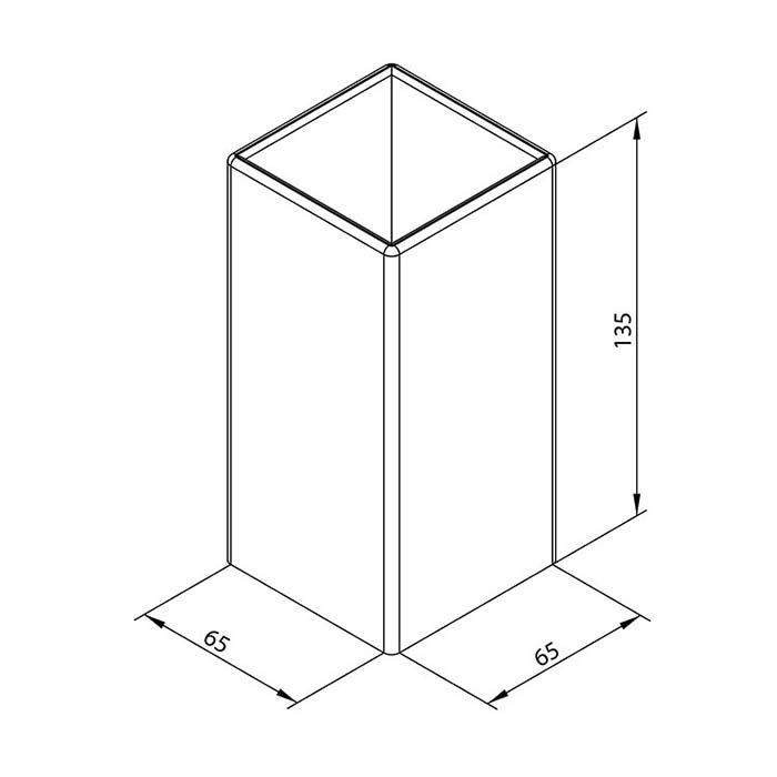 Bongio Domino Стакан настольный, 195х65 мм, цвет хром