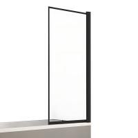 Шторка для ванны NEW TRENDY NEW SOLEO BLACK 80 см P-0089 (черный)