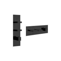 Gessi Rettangolo Встраиваемый термостат, подключение на 3/4”, с 5ю выходами и селектором(внешние части), цвет: черный