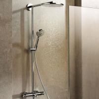 Душевая стойка, Hansgrohe, Raindance S, смеситель-есть, тип открывания воды-двухвентильный, тип регулирования воды-термостатический картридж, верхний душ-есть, форма верхнего душа-круглая, размер верхнего душа-240, держатель верхнего душа-есть, вынос, мм- Душевая стойка, Hansgrohe, Raindance S, смеситель-есть, тип открывания воды-двухвентильный, тип регулирования воды-термостатический картридж, верхний душ-есть, форма верхнего душа-круглая, размер верхнего душа-240, держатель верхнего душа-есть, вынос, мм-