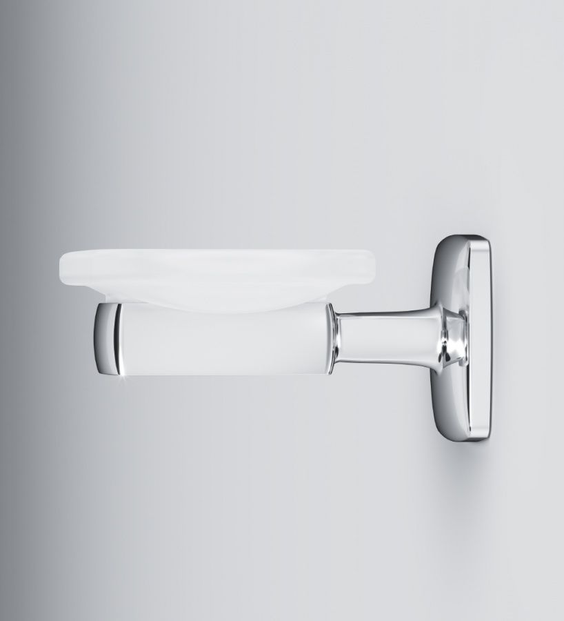 A9034200 Gem, Стеклянная мыльница с настенным держателем A9034200 Gem, Стеклянная мыльница с настенным держателем