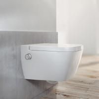 Унитаз, TECE, TECEone, безободковый (с открытым смывным краем), тип установки-подвесной, ширина, мм-400, глубина, мм-540, высота, мм-400, форма чаши-прямоугольная, выпуск-горизонтальный, без декора, материал-керамика, сиденье-необходимо заказать, креплени