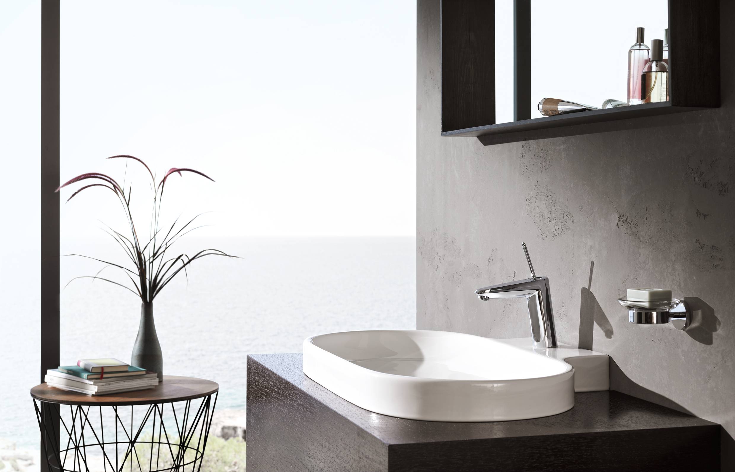 Смеситель для раковины GROHE Eurodisc Joy с донным клапаном, средний излив, хром (23427000) Смеситель для раковины GROHE Eurodisc Joy с донным клапаном, средний излив, хром (23427000)