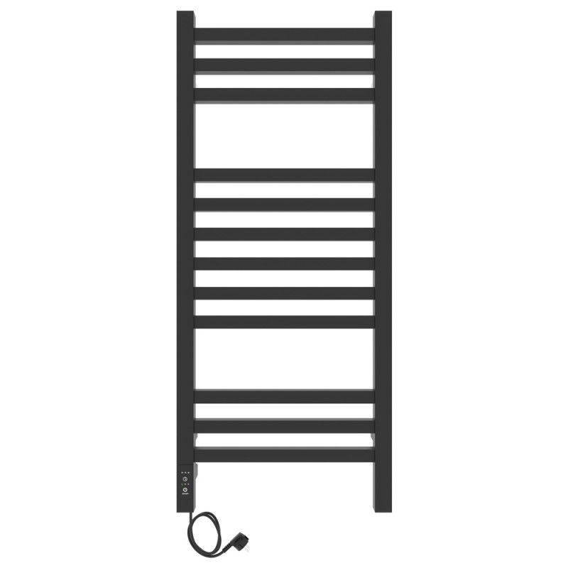 Полотенцесушитель электро "Астор ЧКЧ12 350х900", черный муар, левый