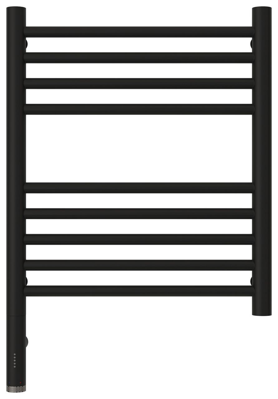 Полотенцесушитель электрический "БОГЕМА 3.0" прямая 500х400 / МЭМ левый (Матовый чёрный)
