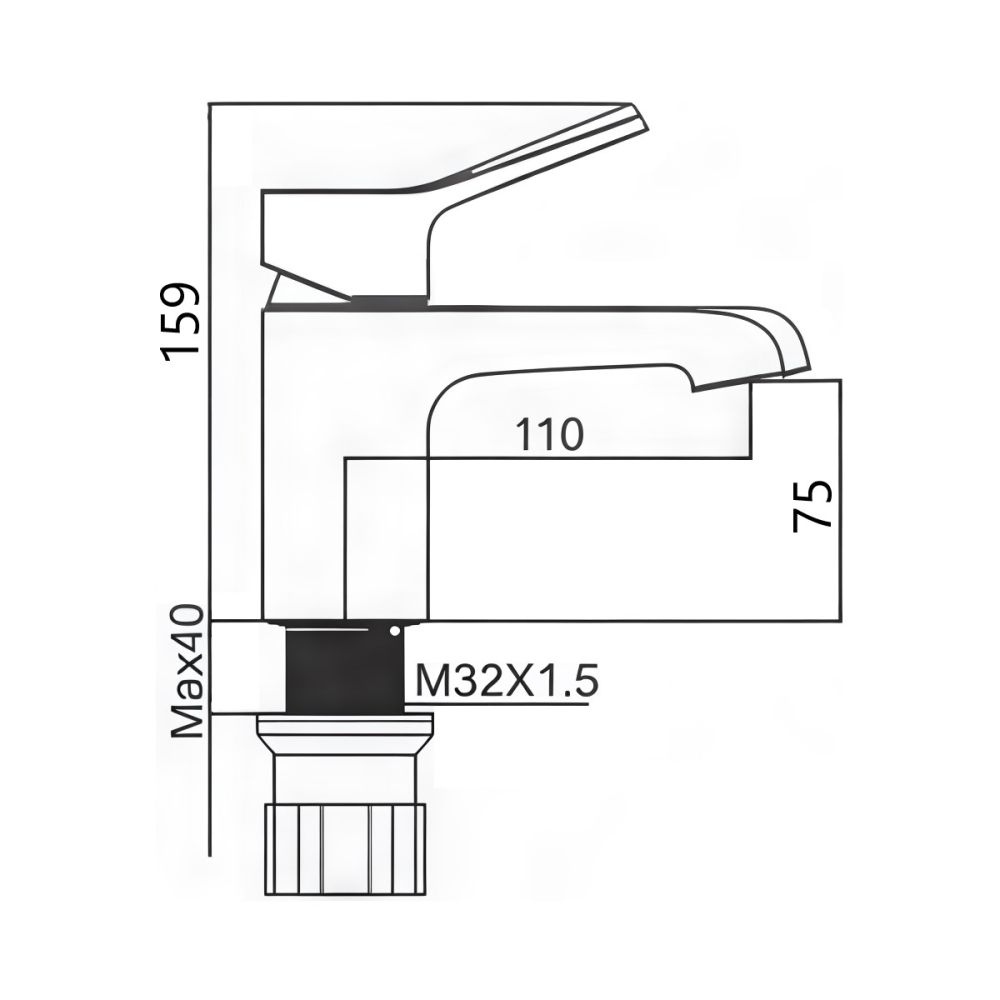 Смеситель для раковины Maretti Elena EA32RF163, хром