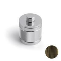 Контейнер, Bertocci, Officina 01, с крышкой, ширина, мм-90, глубина, мм-90, высота, мм-110, тип установки-настольный (свободностоящий), цвет-Industrial Bronze