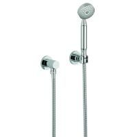 THG PARADISE Душевой комплект с ручным душем, шланг 1500 мм., держатель и подвод воды, цвет хром
