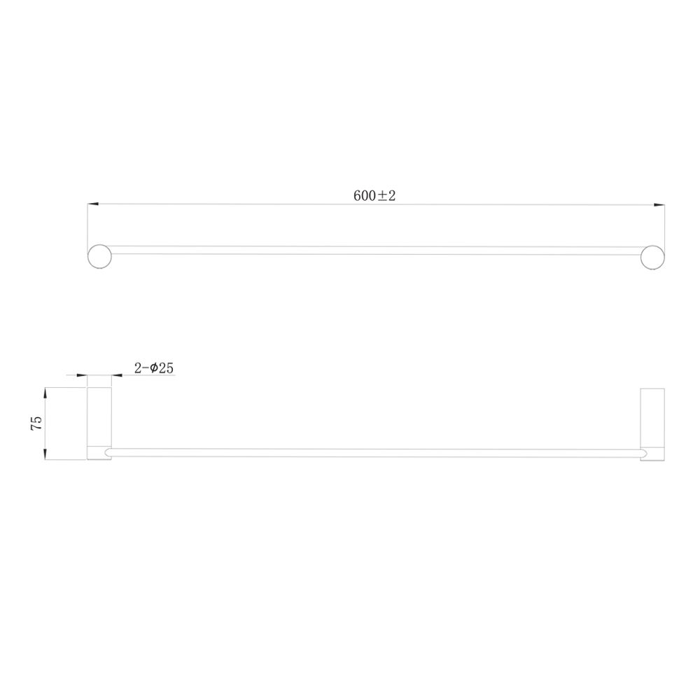 Полотенцедержатель Raiber RP-80001, хром