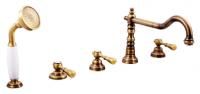 Смеситель на борт ванны Rav Slezak Morava retro MK464.5PSM бронзовый
